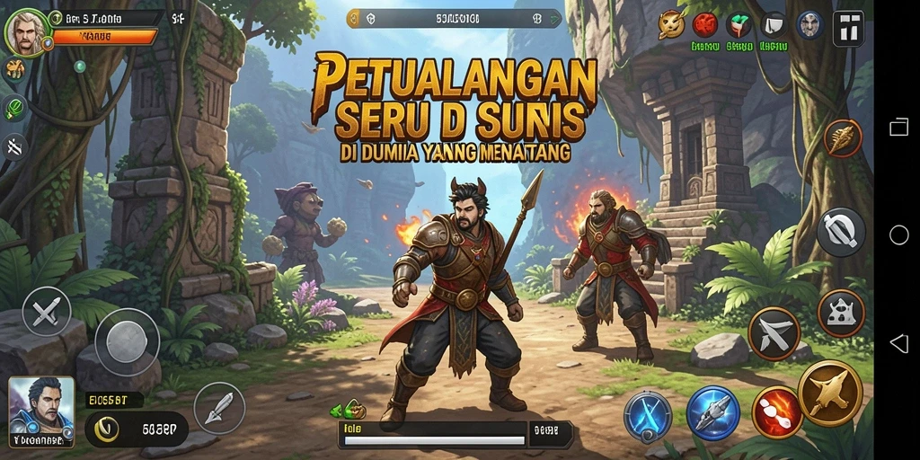 Tampilan gameplay <strong>55RP</strong> yang mendebarkan di dunia petualangan.