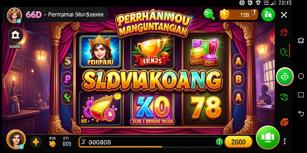 Gambaran gameplay seru dari aplikasi Slot 66D.