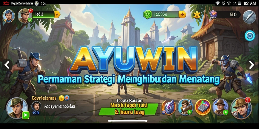 Tampilan gameplay AYUWIN yang menegangkan dan strategis.