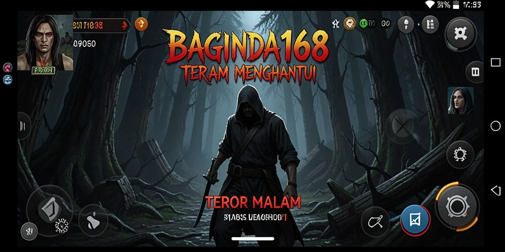Screenshot gameplay BAGINDA168 menampilkan momen mencekam penuh ketegangan.