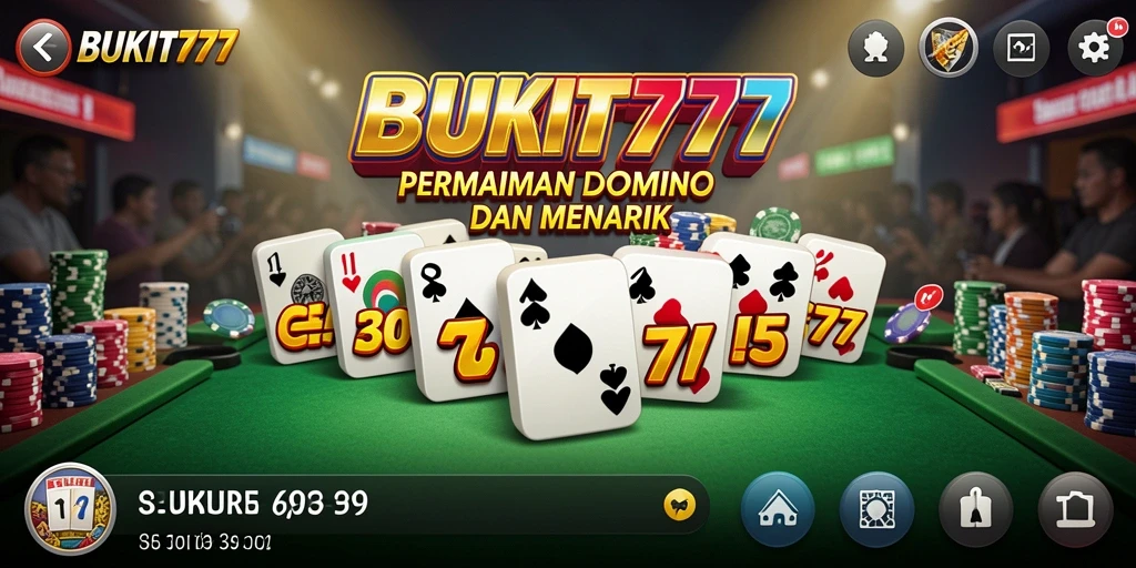 Tampilan gameplay Domino di BUKIT777 yang seru dan interaktif.
