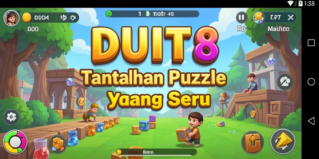 Tampilan gameplay DUIT8 dengan tantangan Puzzle yang mengasyikkan.