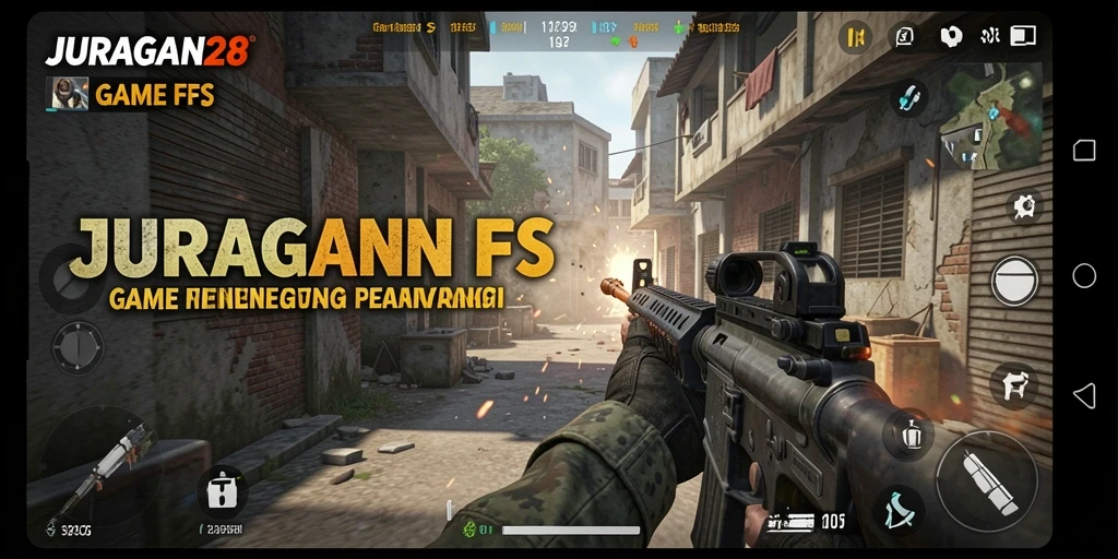 Gameplay mendebarkan di JURAGAN28 dengan aksi tembak-menembak.