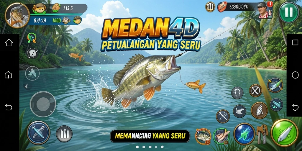 Tangkapan ikanku di laut yang indah dengan gameplay memancing.