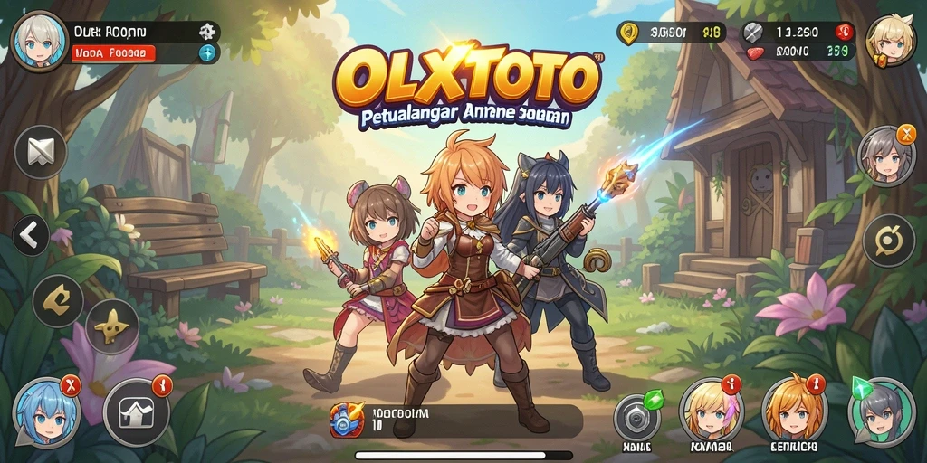 Gameplay seru OLXTOTO dengan karakter anime menawan.