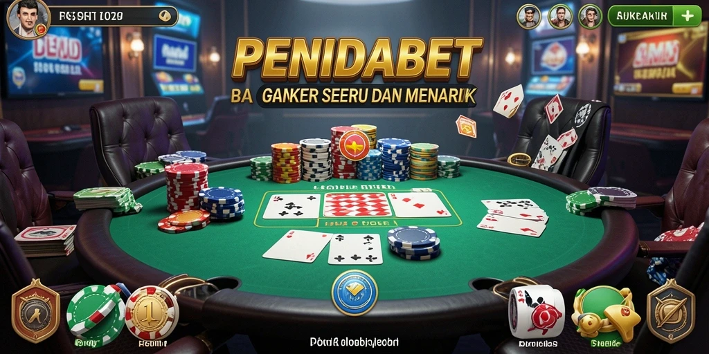 Screenshot PENIDABET menampilkan gameplay poker yang seru dan interaktif.