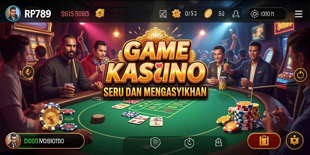 Tampilan menarik dari gameplay Kasino di RR789 yang memukau.