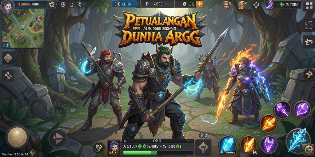 Screenshot gameplay <strong>SD107</strong> menampilkan aksi seru dalam pertarungan ARPG.