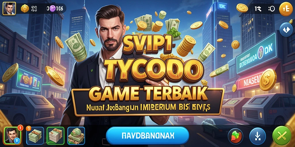 Tampilan gameplay SVIP1 yang menampilkan proses pembangunan bisnis.