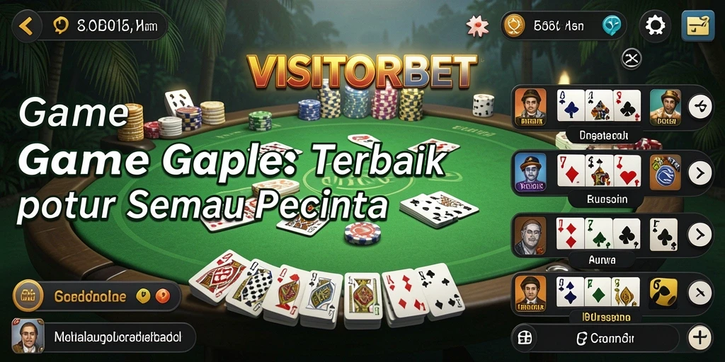 Screenshot gameplay Gaple yang seru dan interaktif.